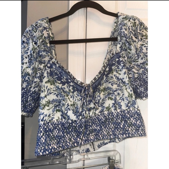 Alice + Olivia Blue Floral Mini Dress - Picture 8 of 8